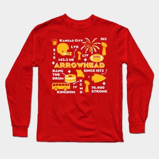 Kansas City Football Mural Shirt Long Sleeve T-Shirt